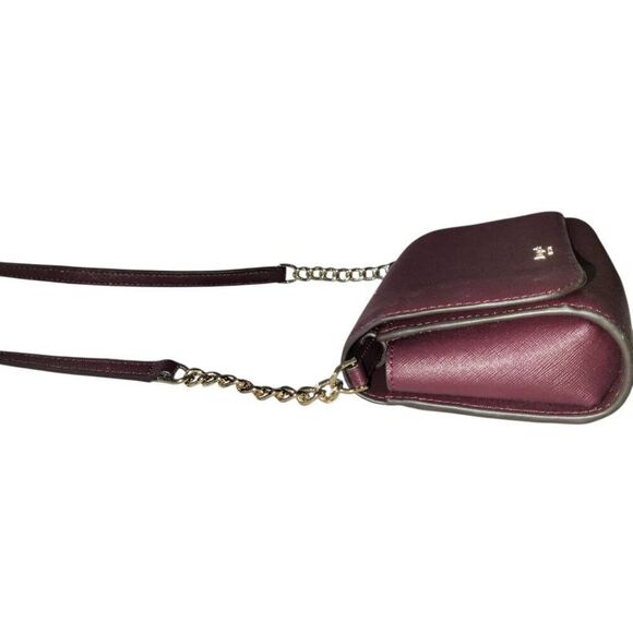 Kate Spade New York Cherry Juice Leather Ava Flap Chain Wallet Crossbody Bag - Picture 9 of 12